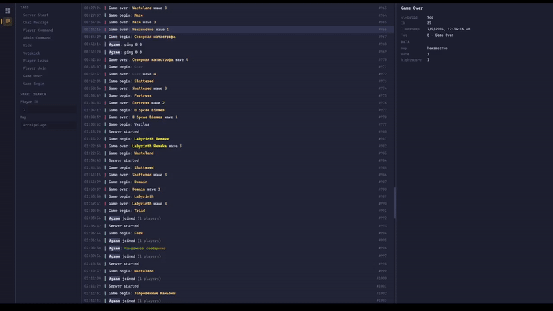 admin panel